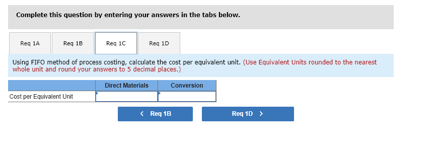 direct materials are added at the beginning of the manufacturing process. Information