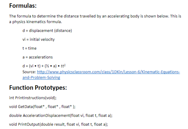 enter data into your program when prompted and will perform the required