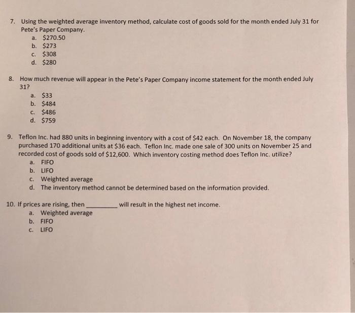 an example). Then use this information to prepare a multistepincome statement for