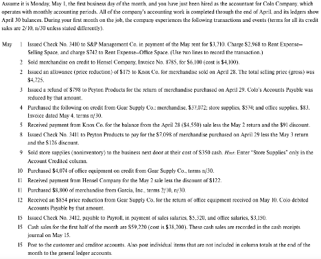 Please complete a general journal using the information below. Assume it is