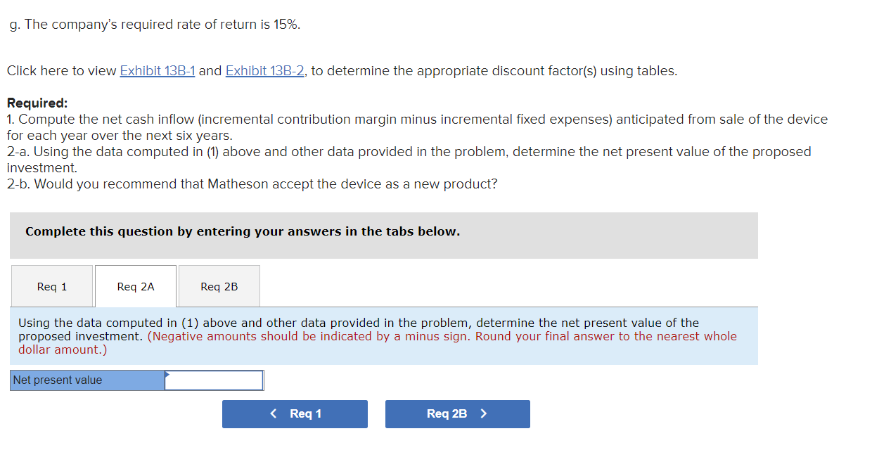 cost studies that revealed the following information: a. New equipment would have