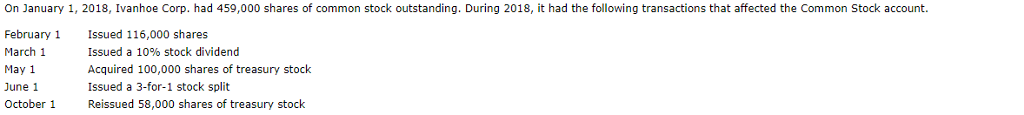  a) b) c) d) On January 1, 2018, Ivanhoe Corp. had