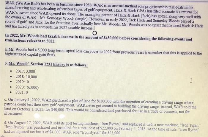  please answer all, same question different parts (1, 1b, 1c) WAR