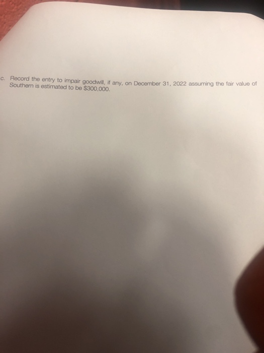 April 6h journal entry for the acquisition of the plant assets. 2.