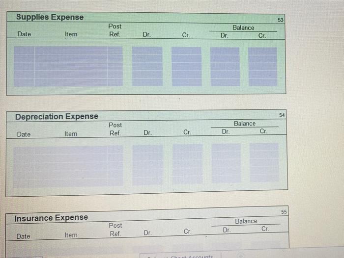 (5) and (6) a. Insurance expired during May is $275. b. Supplies