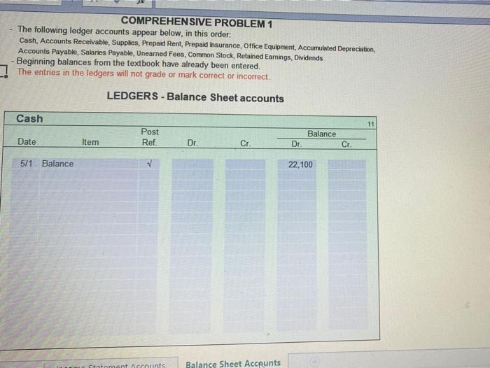 for May is $330. d. Accrued receptionist salary on May 31 is