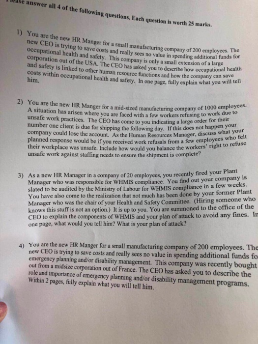  please help me to answer question all above luase answer all