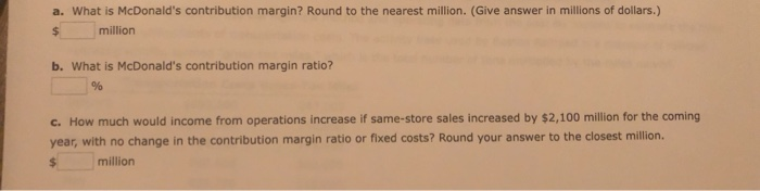 recent year, McDonald's Company-owned restaurants had the following sales and expenses (in