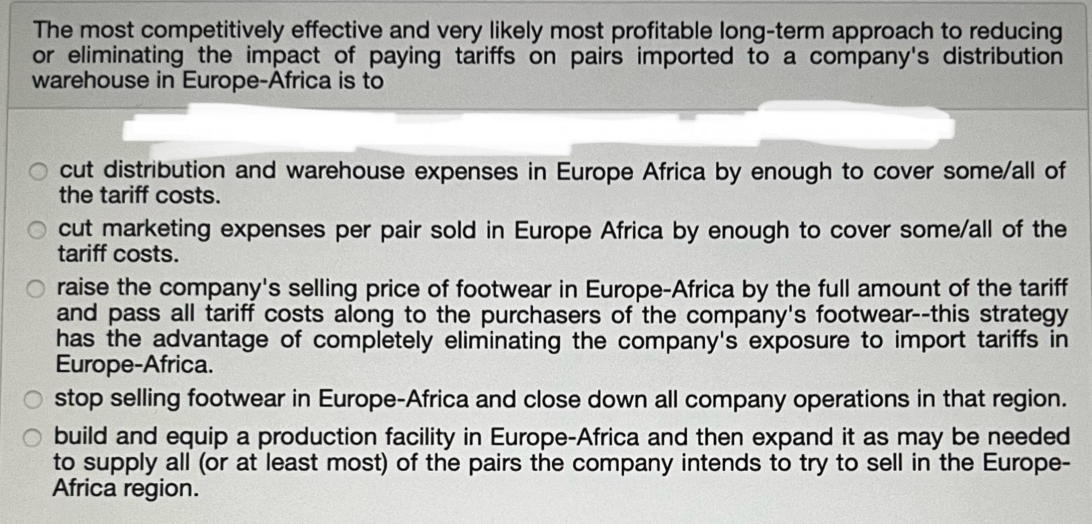  The most competitively effective and very likely most profitable long-term approach