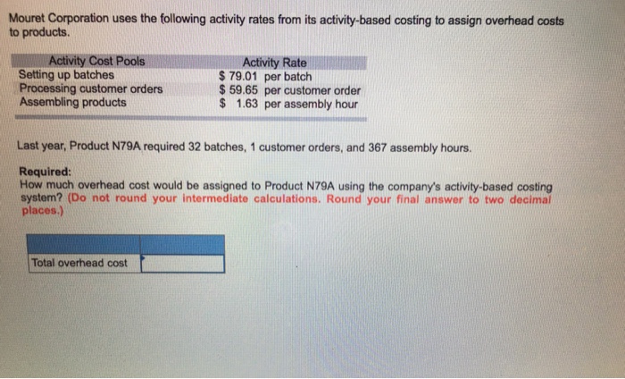 costs costs A total of 8,300 units were started and 7,600 units