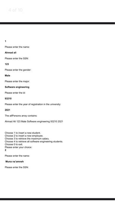 needed constructors) +getters and setters you should include the setters and getters