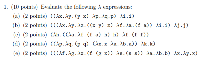 Help with lambda calculus. Help with the set up of the problem