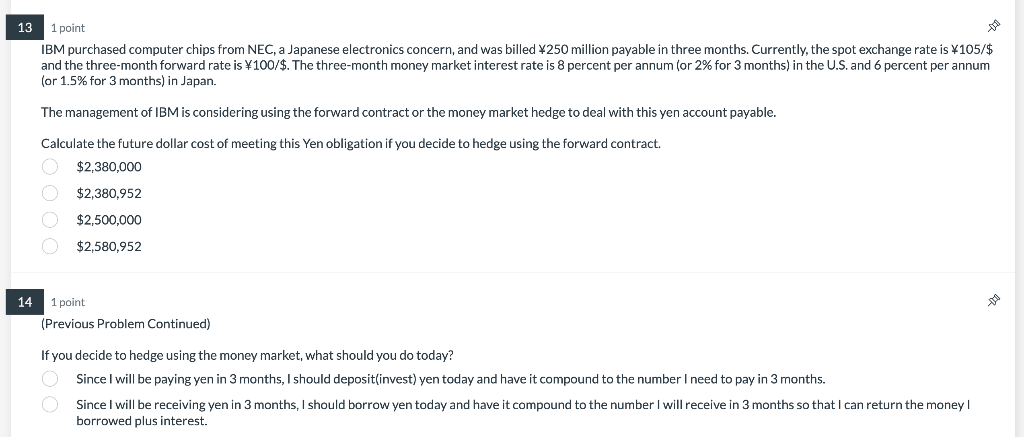  13 1 point IBM purchased computer chips from NEC, a Japanese