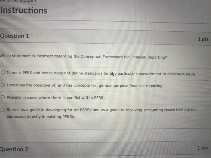  Please answer as soon as possible. Thank you! Instructions Question 1