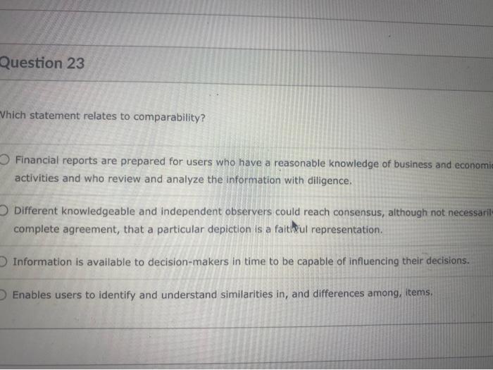 for any particular measurement or disclosure issue. O Describes the objective of,