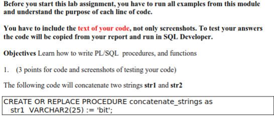 Before you start this lab assignment, you have to run all