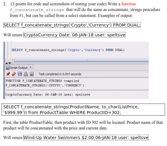 screenshots. To test your answers the code will be copied from your