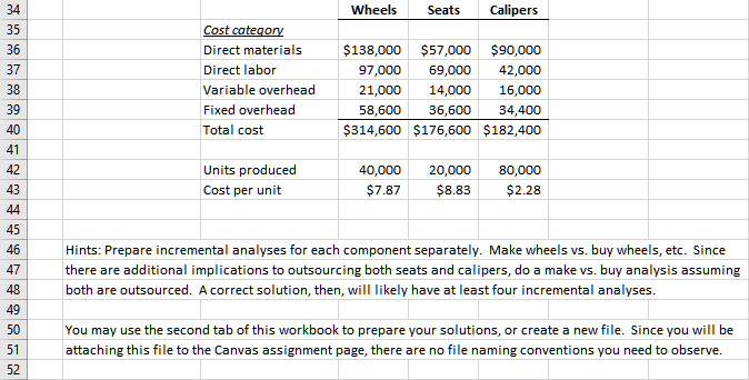 manufactures bicycles. In the most recent fiscal year, 9 10 >> 11