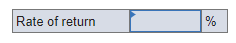rate of return to be over the coming year on a 3-year