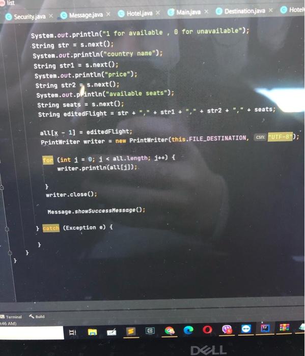 100 File myobj = new File(this.FILE_Hotels); Contro 101 Scanner myReader = new