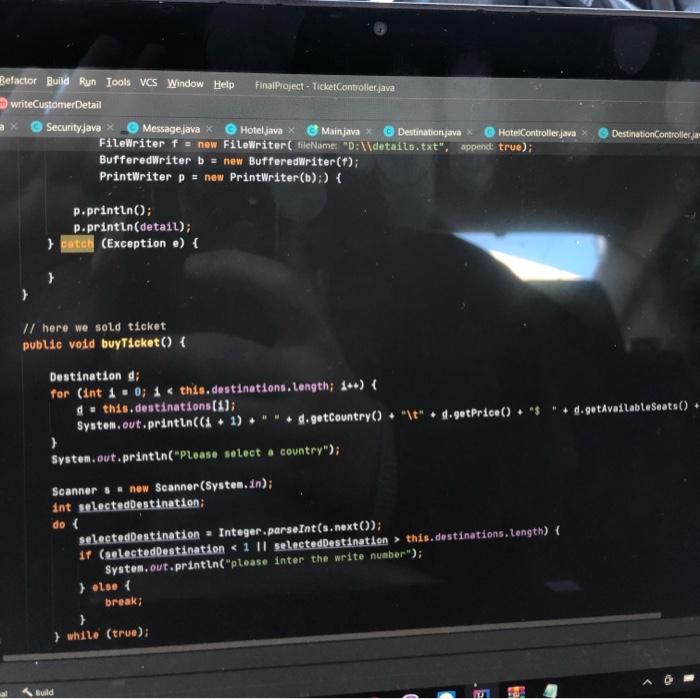 is ; 109 System.out.println("Please input the line number you want to edit");
