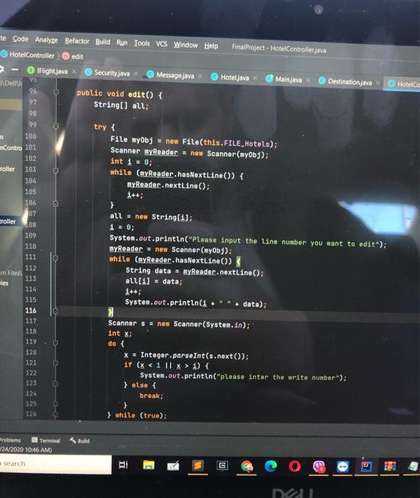 do { 120 x = Integer.parseInt(s.next()); 121 if (x 0) { System.out.println("please