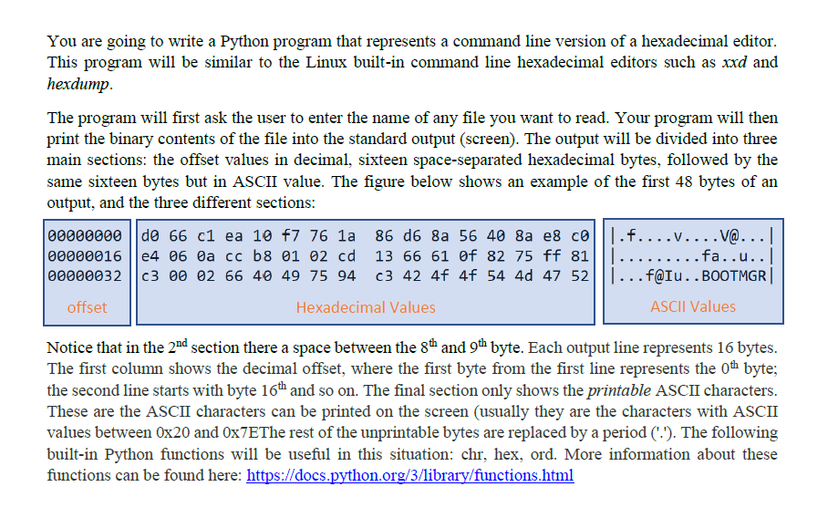 Language: Python Thank You You are going to write a Python program