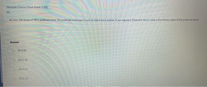  Answer RM240 R.42.40 Fr.4720 RM7:20