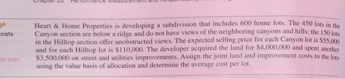  22-19 Heart & Home Properties is developing a subdivision that includes