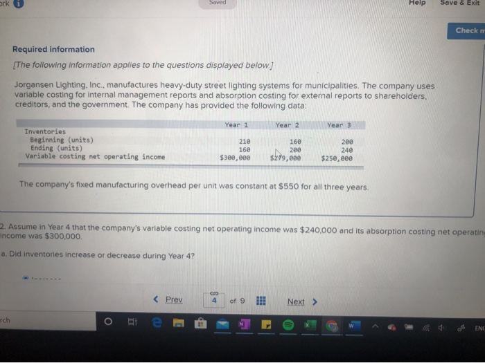  ork Saved Help Save & Exit Check m Required information [The