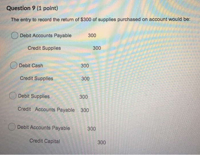 is received When the service is performed When the customer places an