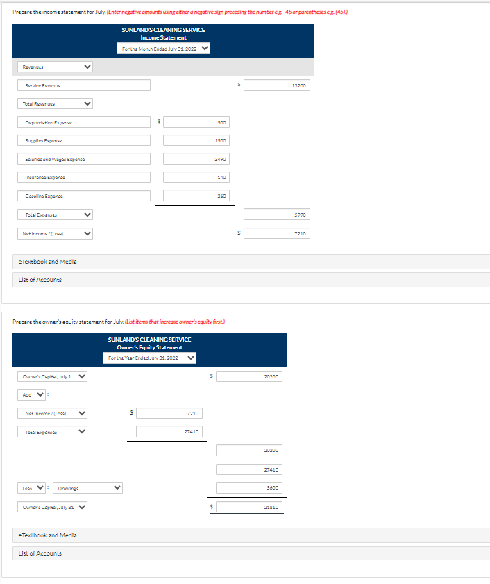 July 31 an a workshest. Enter the following adjustments on the workshest