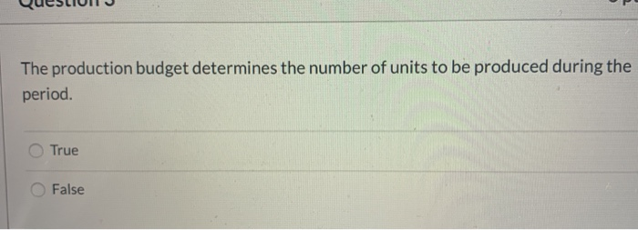 it is necessary to start by calculating the projected cost to produce