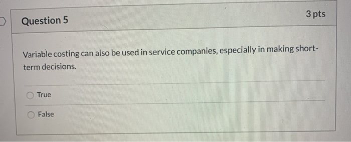 projected cost to produce each unit. True False The production budget determines
