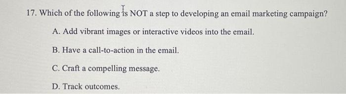 17. if its correct, ill give thumbs up! 17. Which of the
