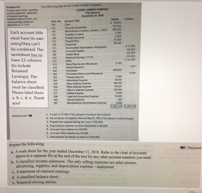  103 112 171 300 Problem 6-5 The following data are for