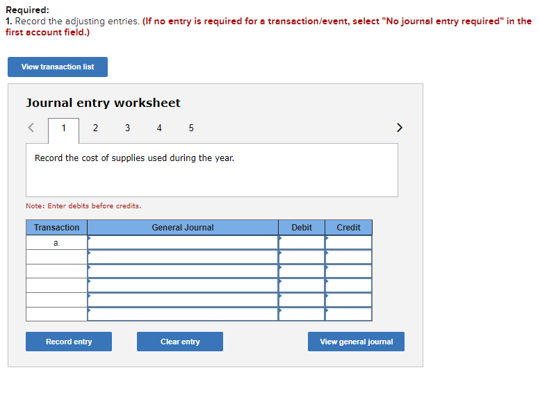 Recording Adjusting and Closing Entries and Preparing a Balance Sheet and Income