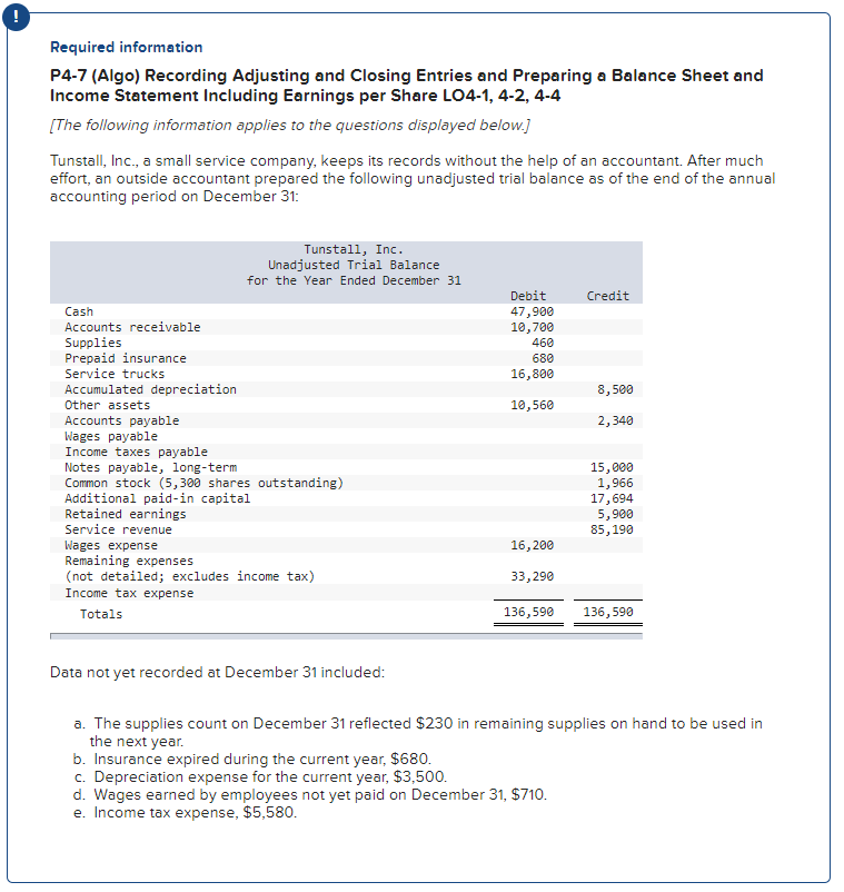 year. b. Insurance expired during the current year, $680. c. Depreciation expense