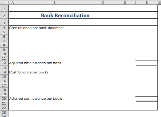 you explain that a bank reconciliation is a tool used to balance