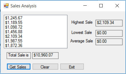  i need help with programing C# it only show the highest