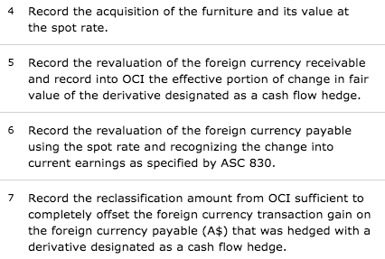 situations: a. The forward contract was to manage the foreign currency risks