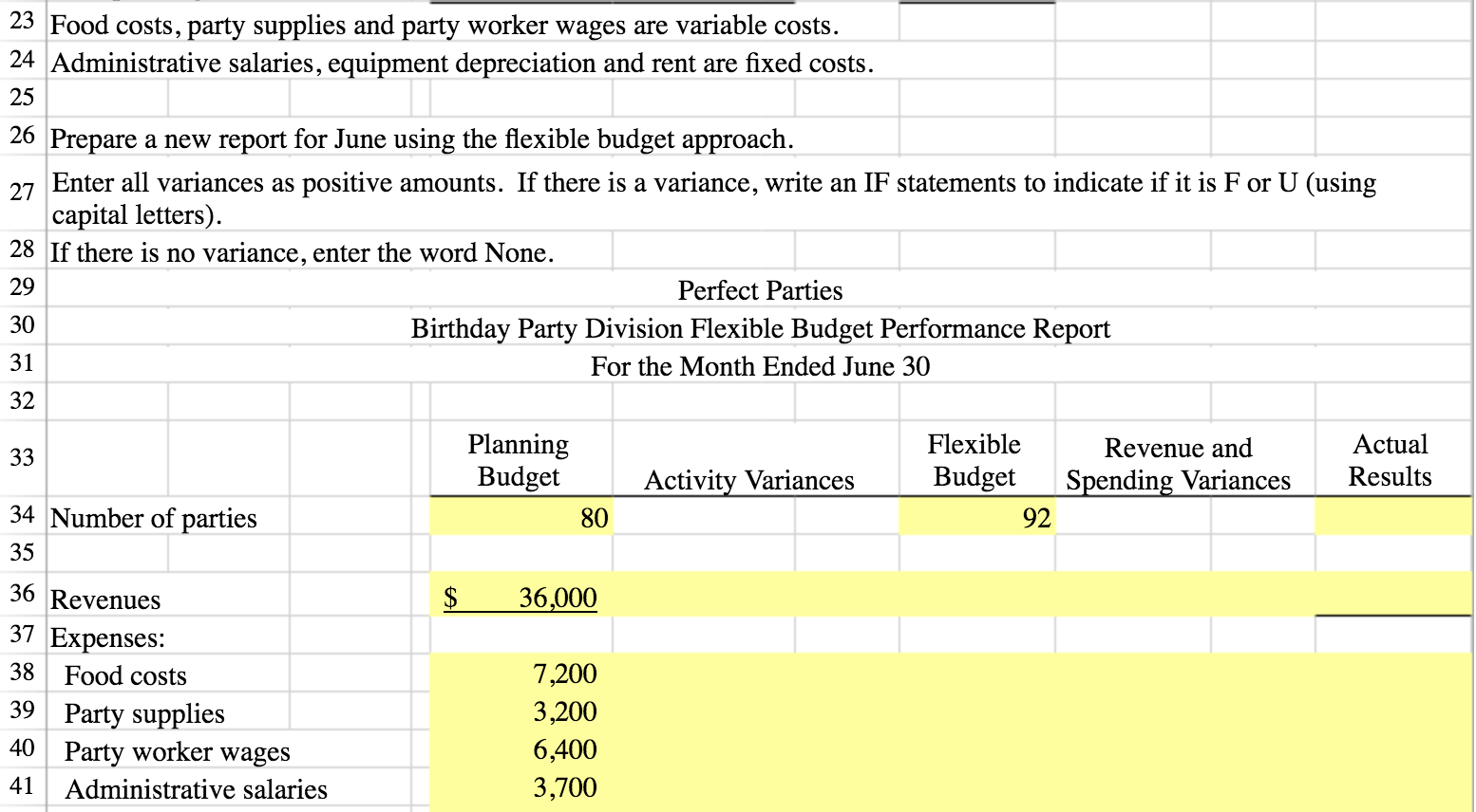 in the worksheet. From the Excel Simulation below, if in a blank