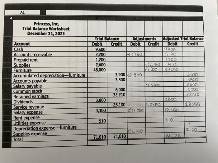  i tried to do the first half and my adjusted Trial