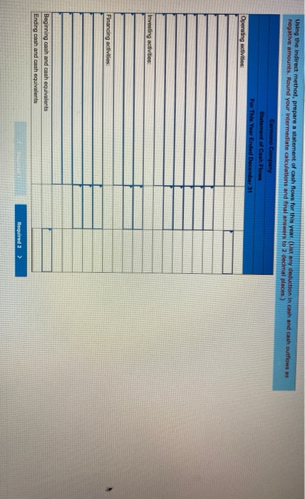 for this year 2. compute carmono free cash flow for this year