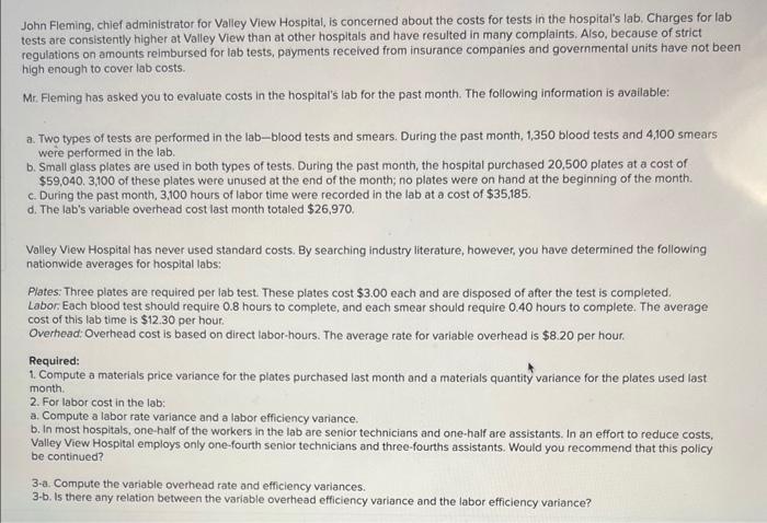 complete 1-3Bthanks! John Fleming, chief administrator for Valley View Hospital, is concerned