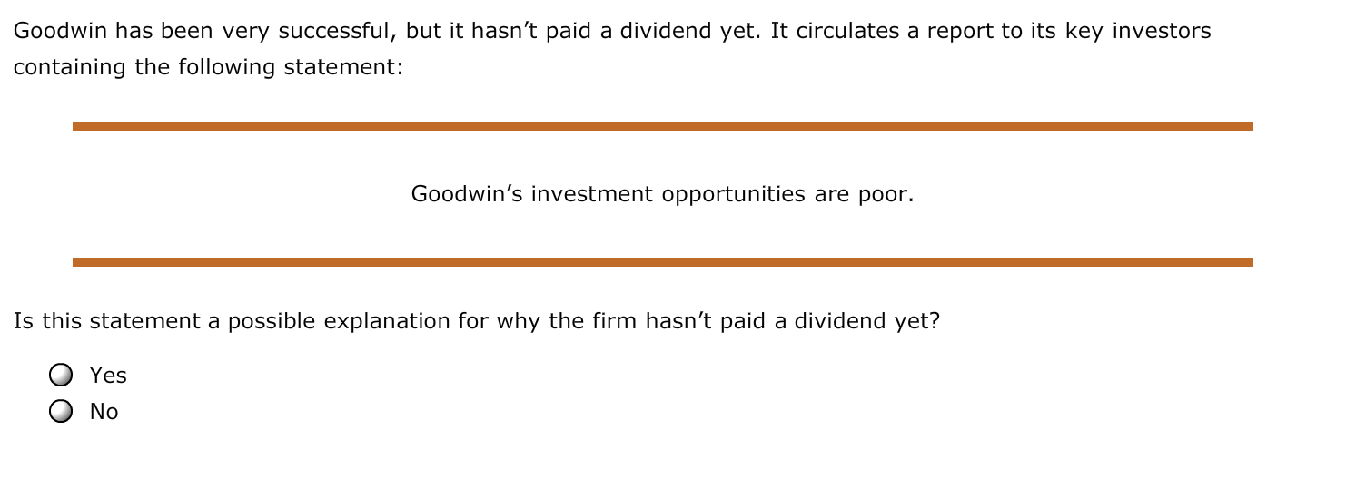 young company, has been wildly successful but has yet to pay a