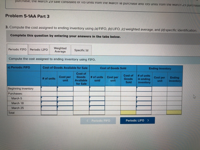 cost flows LO P1 (The following information applies to the questions displayed