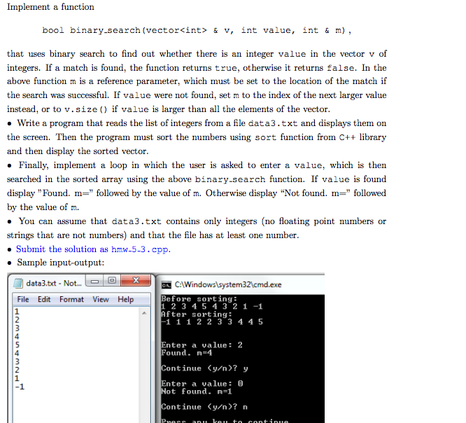  Consider a binary search function. If no match is found, the