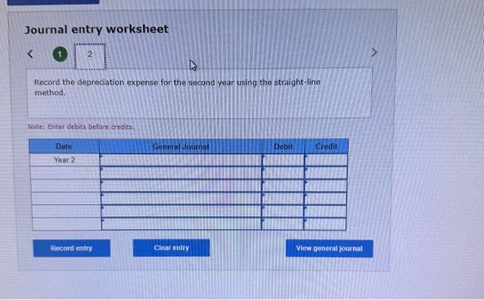 Foods purchased equipment for $48,000. Residual value at the end of an
