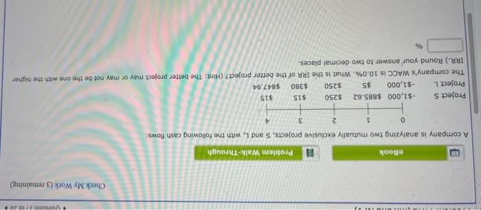  114 Vetonit Check My Work (3 remaining) eBook Problem Walk-Through A